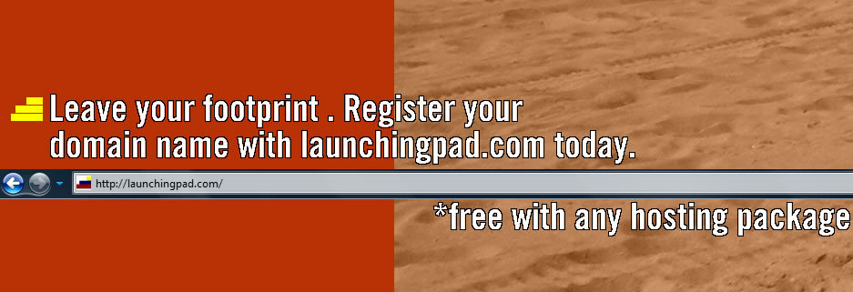 Register your domain with launchingpad.com!